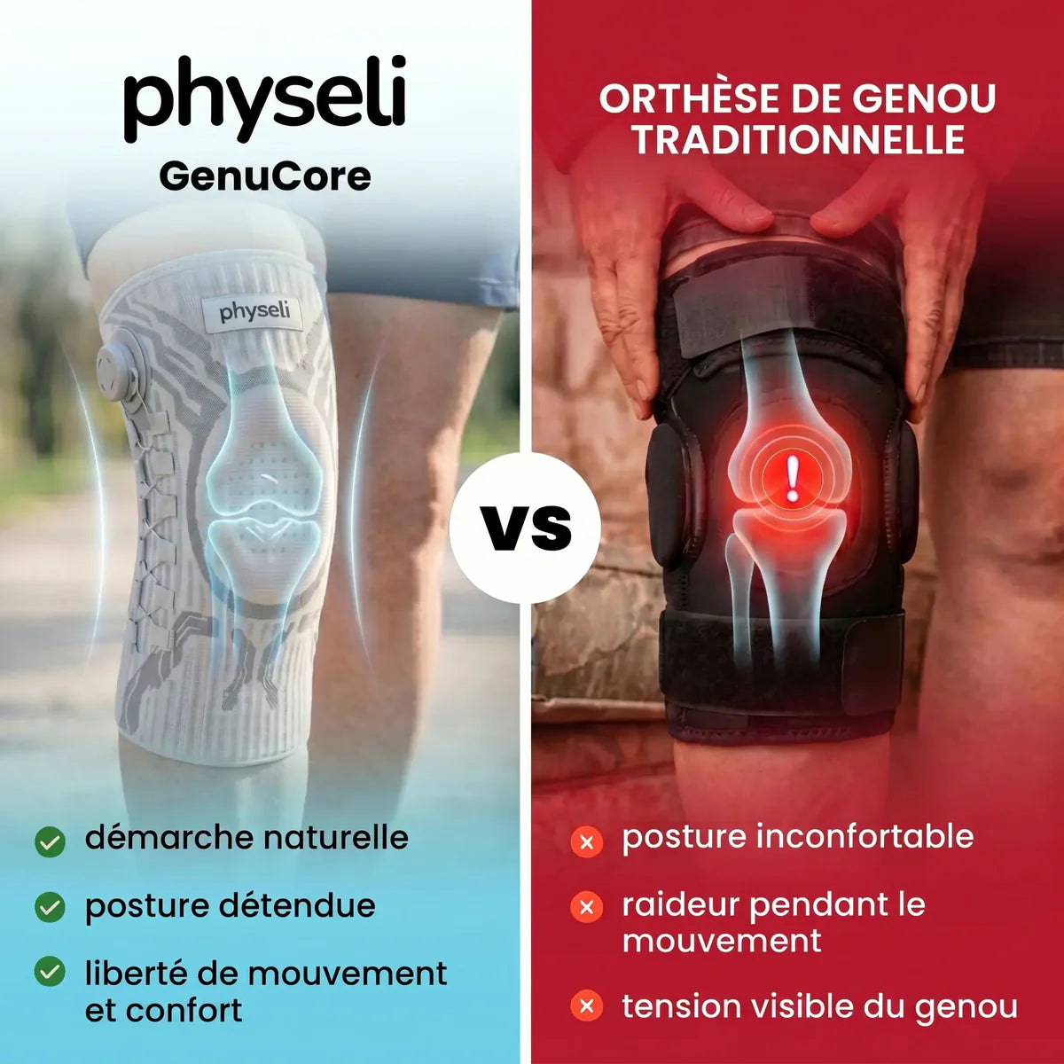 Orthotal™ Genouillère Orthopédique Ajustable