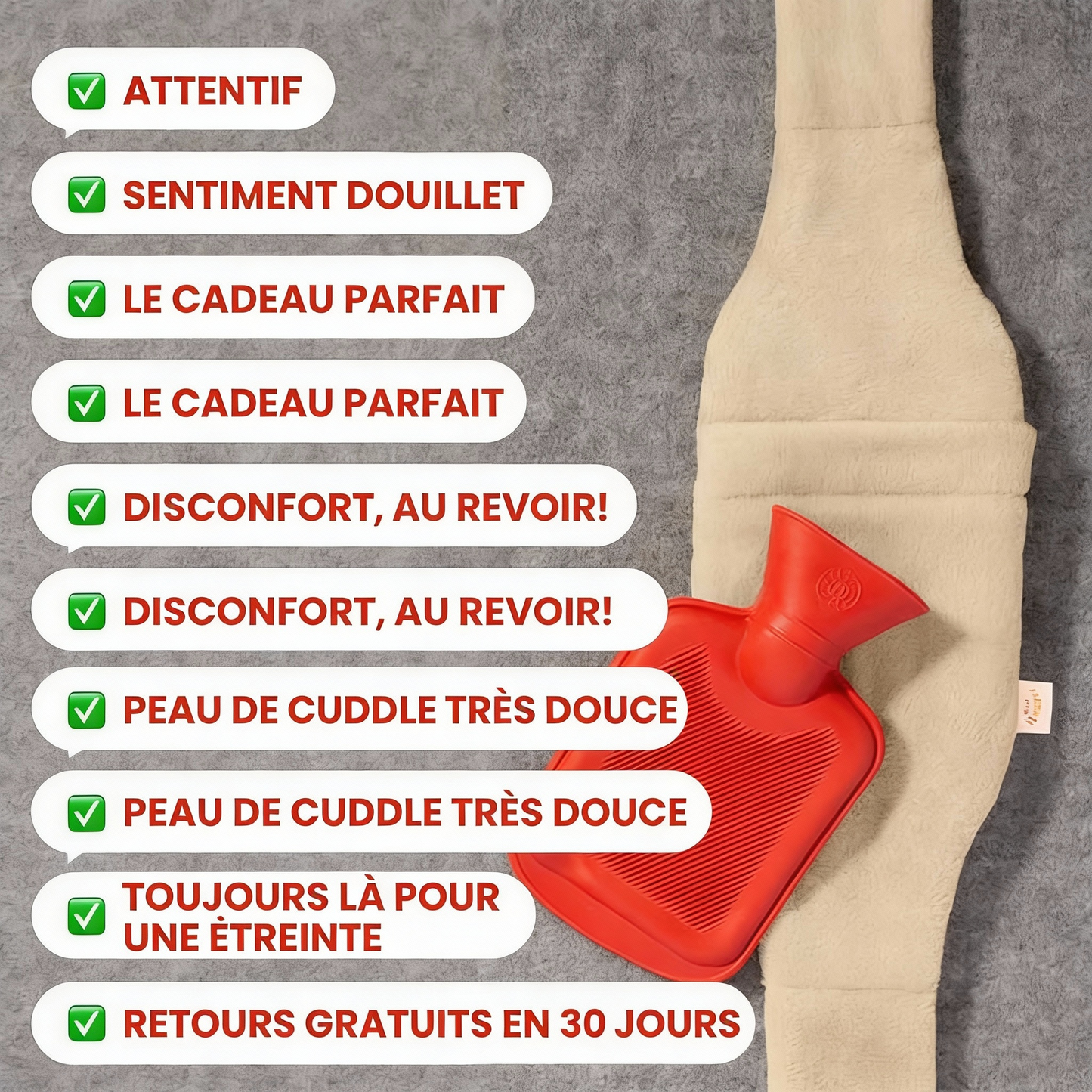 Hot Softcozy™ – La bouillotte portable qui soulage instantanément les douleurs