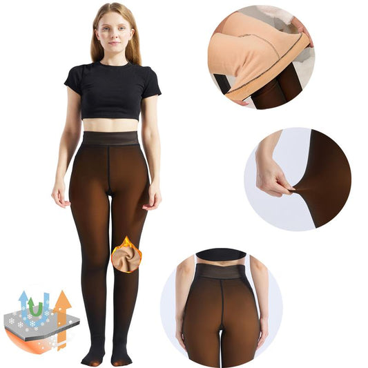 Collants Douillets Hiver – Tights Thermiques Hauts en Taille, Opaque et Confortable