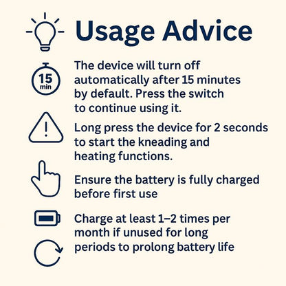 SOFT™ – Le Premier Masseur 6D Chauffant Sans Fil pour Nuque & Épaules