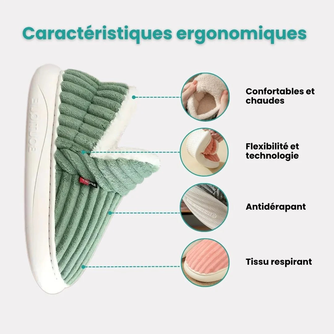 Chaussons Douillets – Chaleur & Confort à la maison